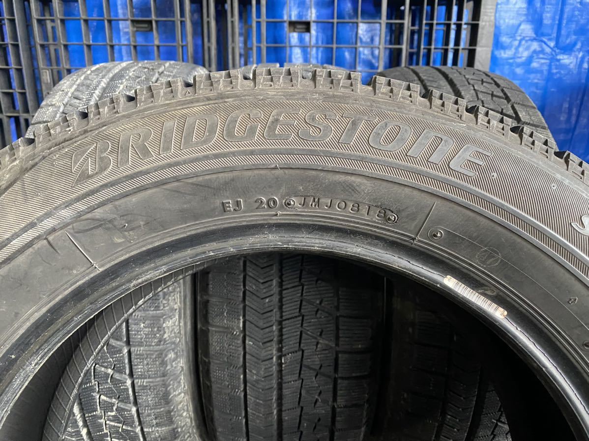 キ3723　送料無料☆深溝スタッドレス　BRIDGESTONE ブリヂストン BLIZZAK VRX　205/60R16 92Q　4本価格　2018年製_画像8