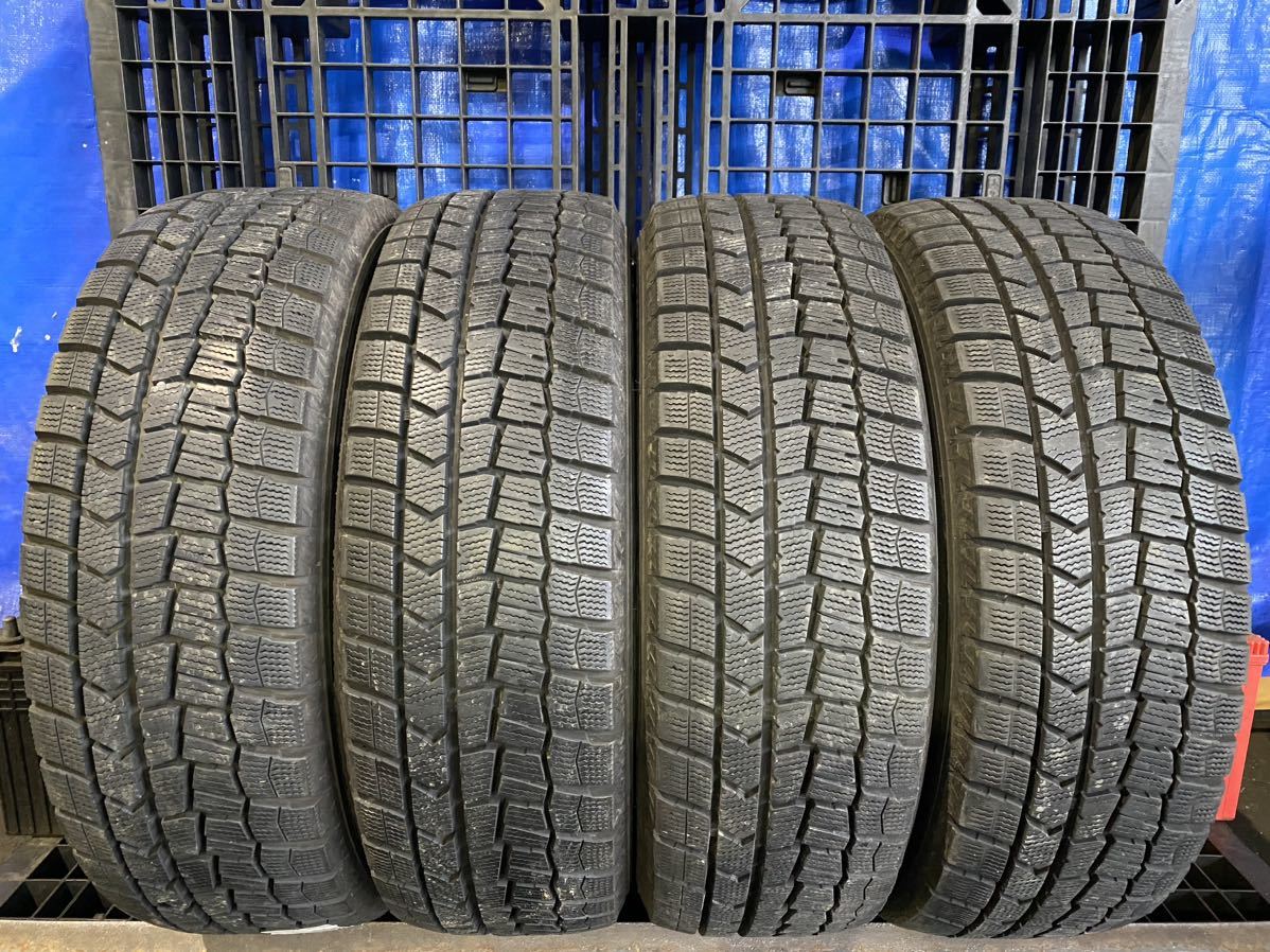 E3797　送料無料☆深溝スタッドレス　DUNLOP WINTER MAXX WM02　185/65R15 88Q　4本価格　2019年製_画像1