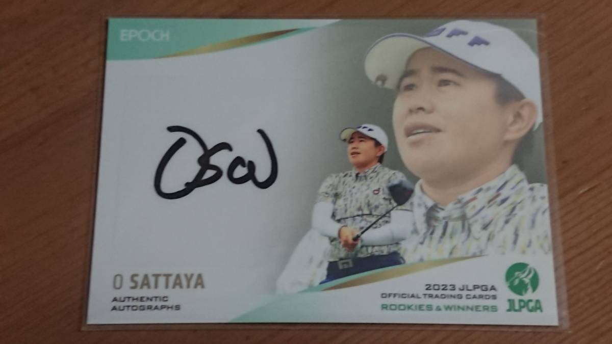 O.サタヤ 2023 JLPGA 女子プロゴルフ ROOKIES&WINNERS 直筆サインカード 95枚限定_画像1