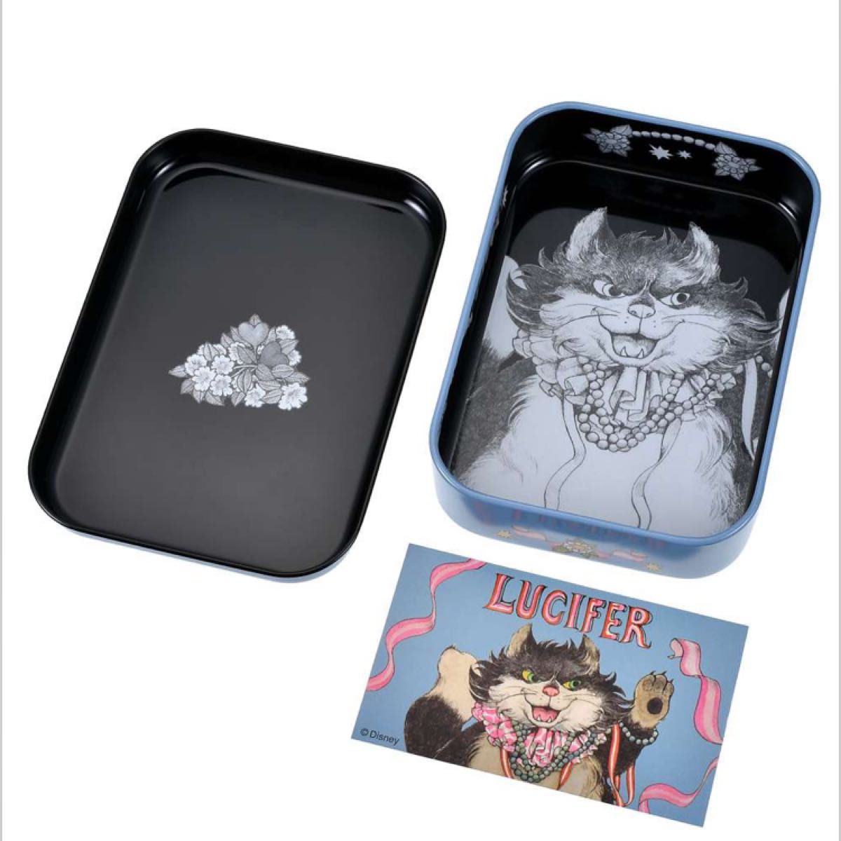 ヒグチユウコ ディズニー 紅茶缶 ステッカー LUPICIA】ヒグチユウコ ルピシア コラボ ルシファー ブレンド