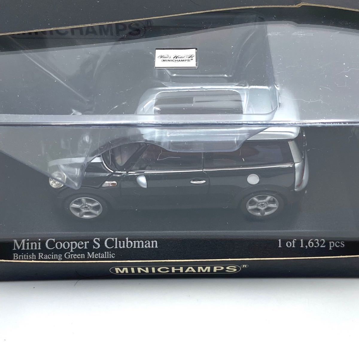 未展示　Minichamps ミニ クーパー S クラブマン 2007 ブリティッシュレーシンググリーンメタリックミニチャンプス _画像3