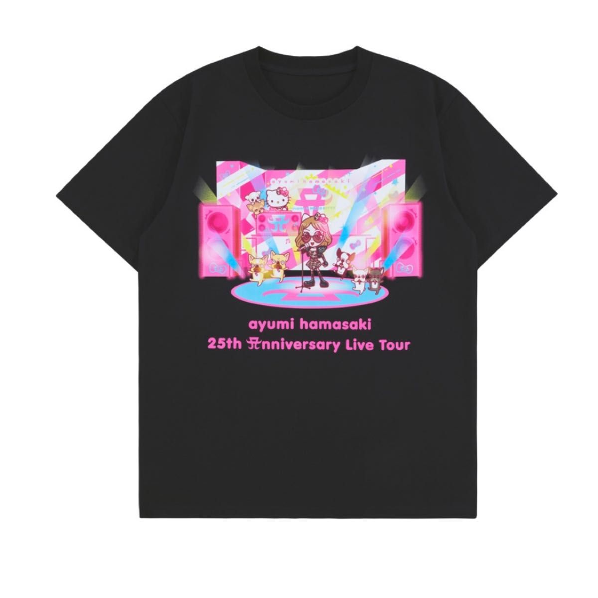 浜崎あゆみ 25th Anniversary LIVEグッズ Tシャツ ブラック