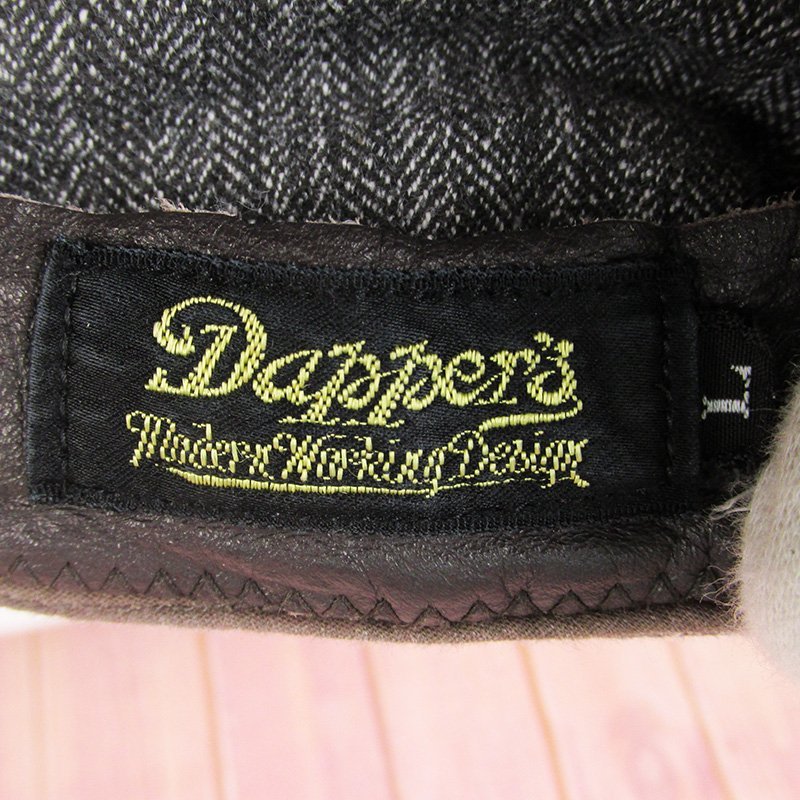 YO16350 Dapper's ダッパーズ キャスケット 帽子 グレー系 L_画像5