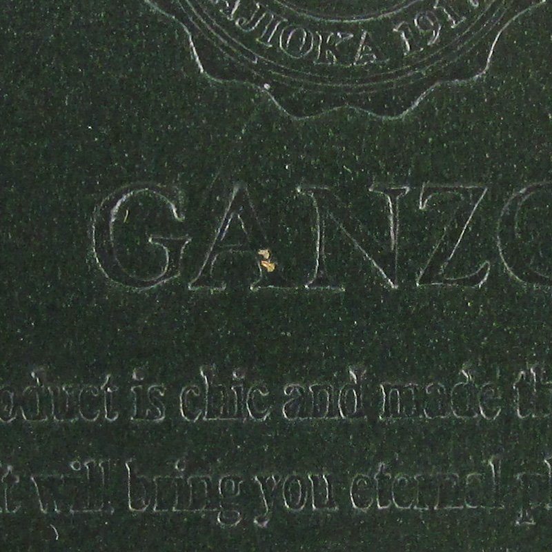 LYO16401 GANZO ガンゾ ブライドルレザー パスケース グリーン系 未使用（クリックポスト可）