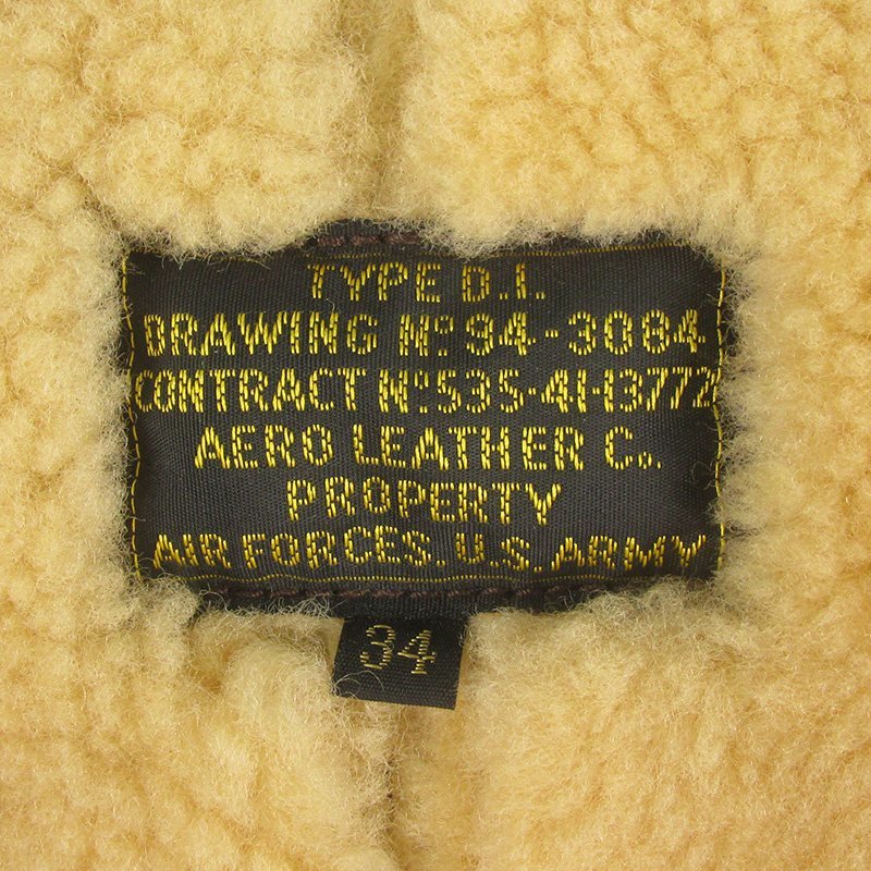 MWJ23599 AERO LEATHER aero leather D-1 flight jacket 34