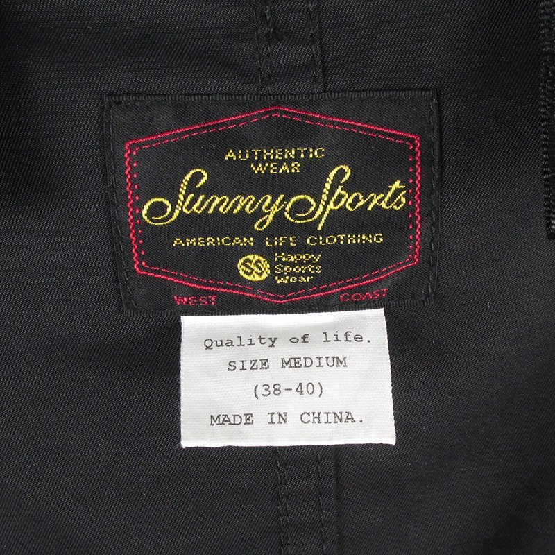 LFJ23802 SUNNY SPORTS Sunny sport Mod's Coat moz Parker black MEDIUM(38-40) beautiful goods 