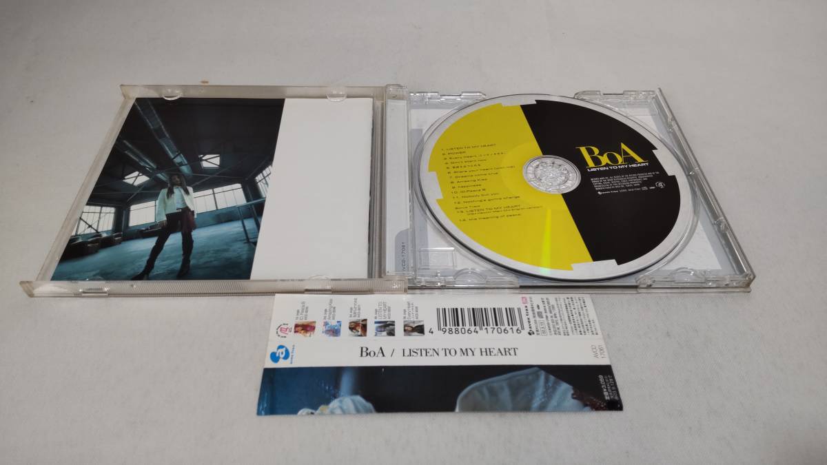 A2616　 『CD』　LISTEN TO MY HEART　/　BoA　　帯付_画像2