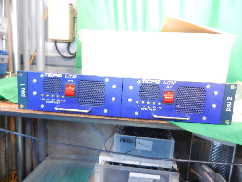 MN231002-005J MIDAS(マイダス)L3750 パワーサプライ 通電確認済み 動作未確認 電源 AV機器 家電 中古品 オーディオ機器_画像3