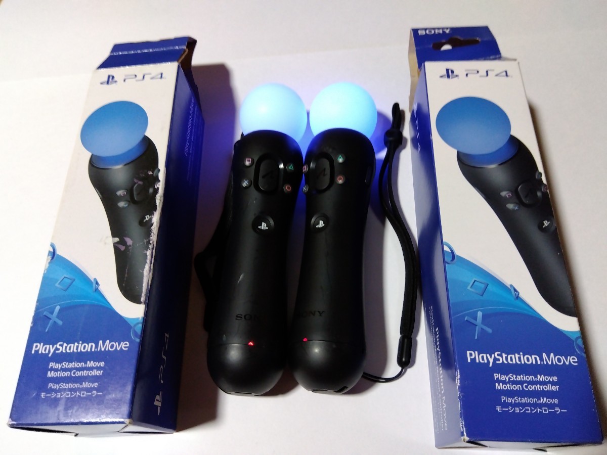 PS4 モーションコントローラー PlayStation Move CECH-ZCM2J 2本セット 箱付き_画像1