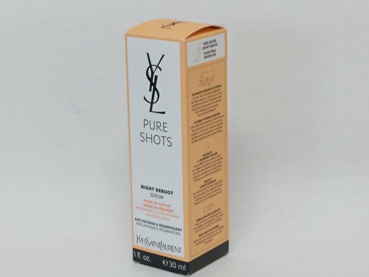 【美品】Yves Saint Laurent イヴサンローラン PURE SHOTS ピュアショット ナイトセラム 美容液/基礎化粧品/スキンケア/YSL/02SH011004_画像8