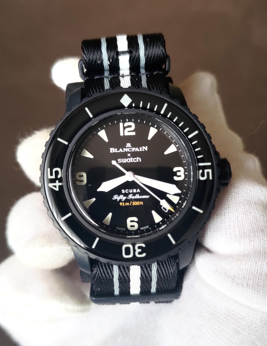2024 01 27大阪心斎橋購入】Blancpain x Swatch Fifty Fathoms 2024 01 27大阪心斎橋購入】Blancpain x Swatch Fifty Fathoms