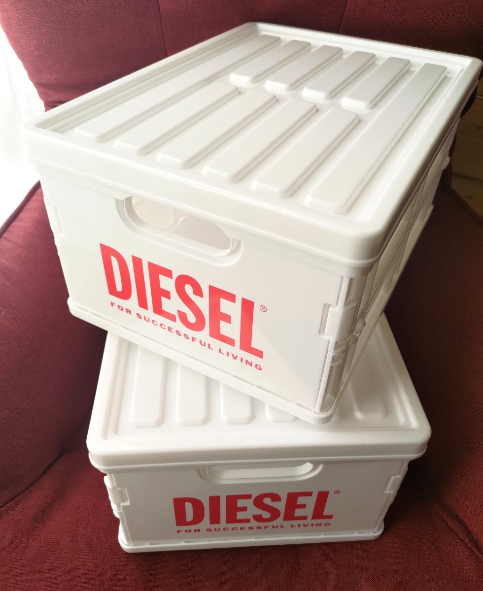 限定品　ディーゼル　DIESEL　コンテナボックス　収納ボックス　ノベルティー　未使用　2個セット_画像1