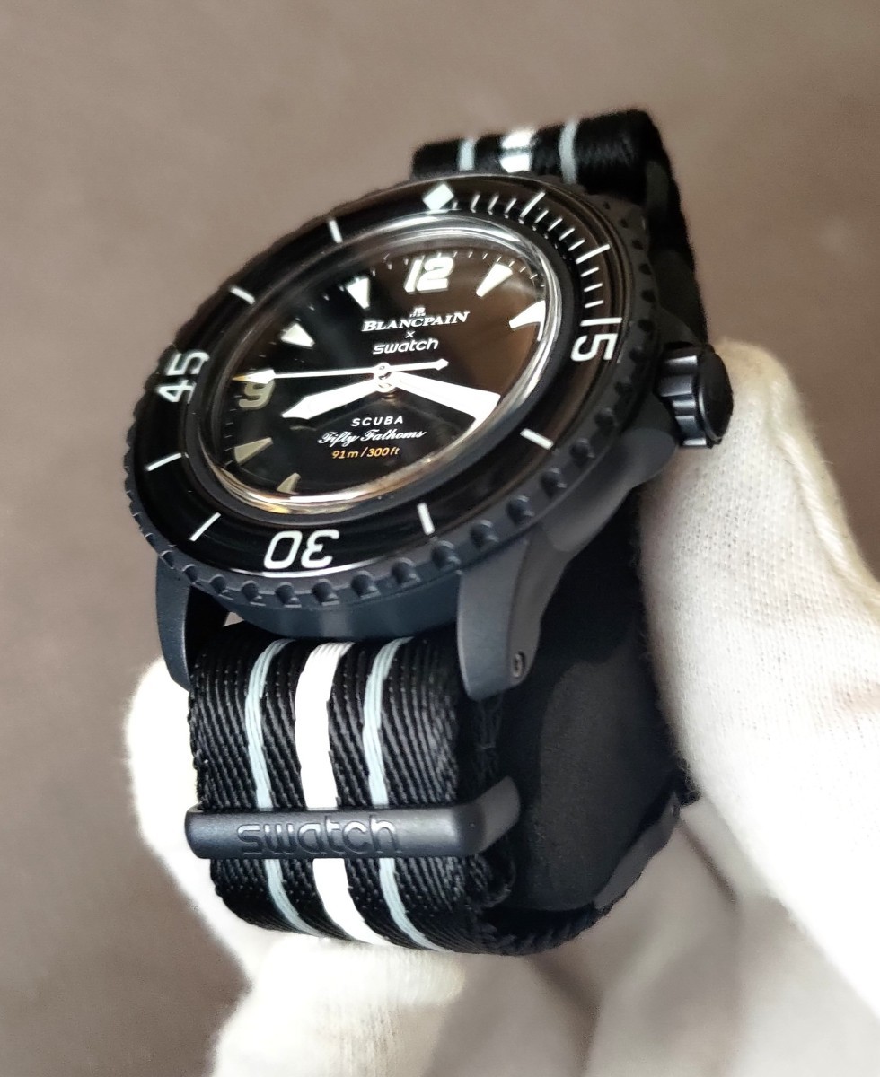 2024 01 27大阪心斎橋購入】Blancpain x Swatch Fifty Fathoms