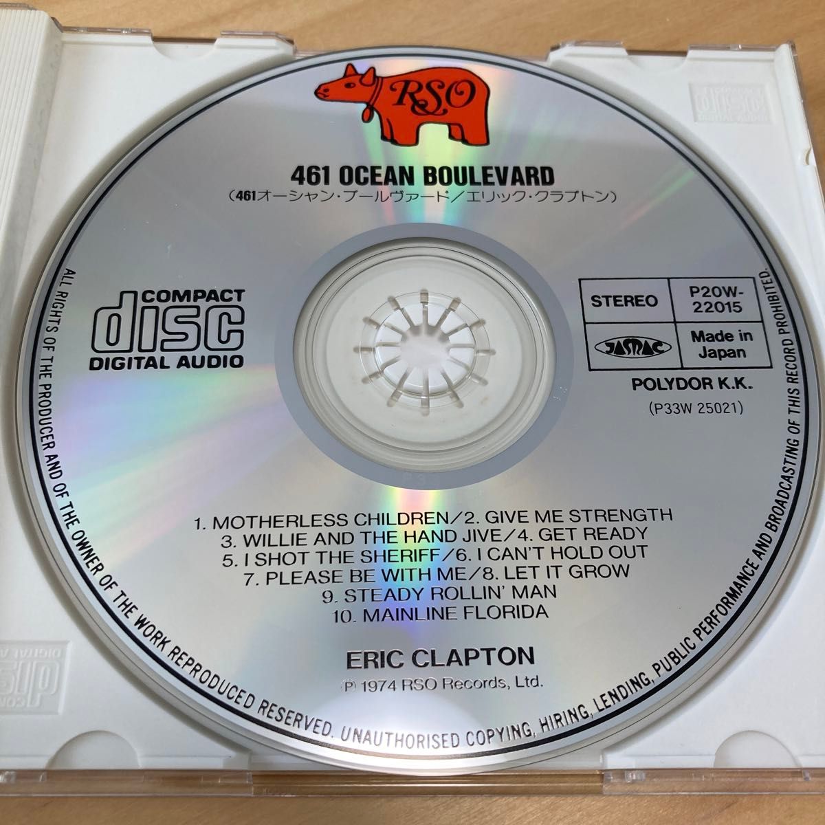 エリッククラプトン　461OCEAN BOULEVARD CD