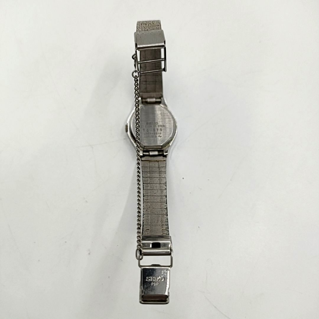 【電池切れ】SEIKO　セイコー　4301-0010 白文字盤 シルバー 3針 ラウンドフェイス　クォーツ　腕時計　ケース幅：2.0_画像7