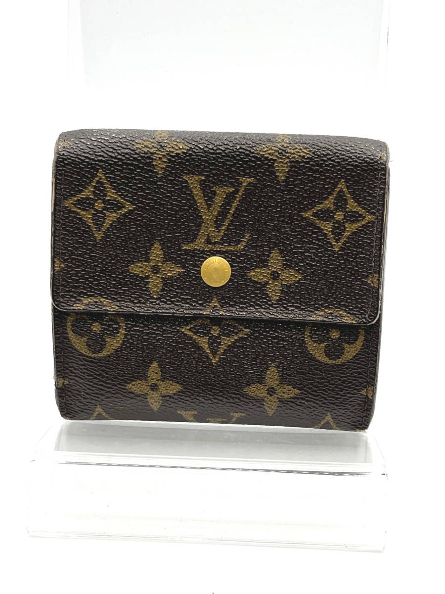 LOUIS VUITTON　ルイヴィトン モノグラム ポルトモネ ビエ カルト クレディ 二つ折り財布 Wホック PVC M61652　シリアル：TH0976_画像1