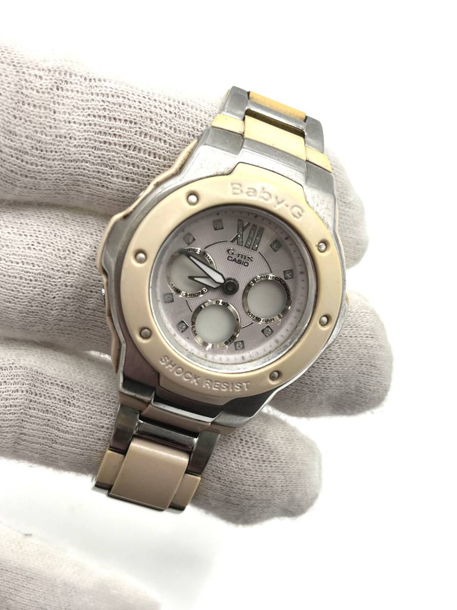 【電池切れ】CASIO　カシオ　腕時計 Baby-G ベビージー G-ms MSG-301C　レディース　ケース幅：3.7　腕回り：14.5_画像1