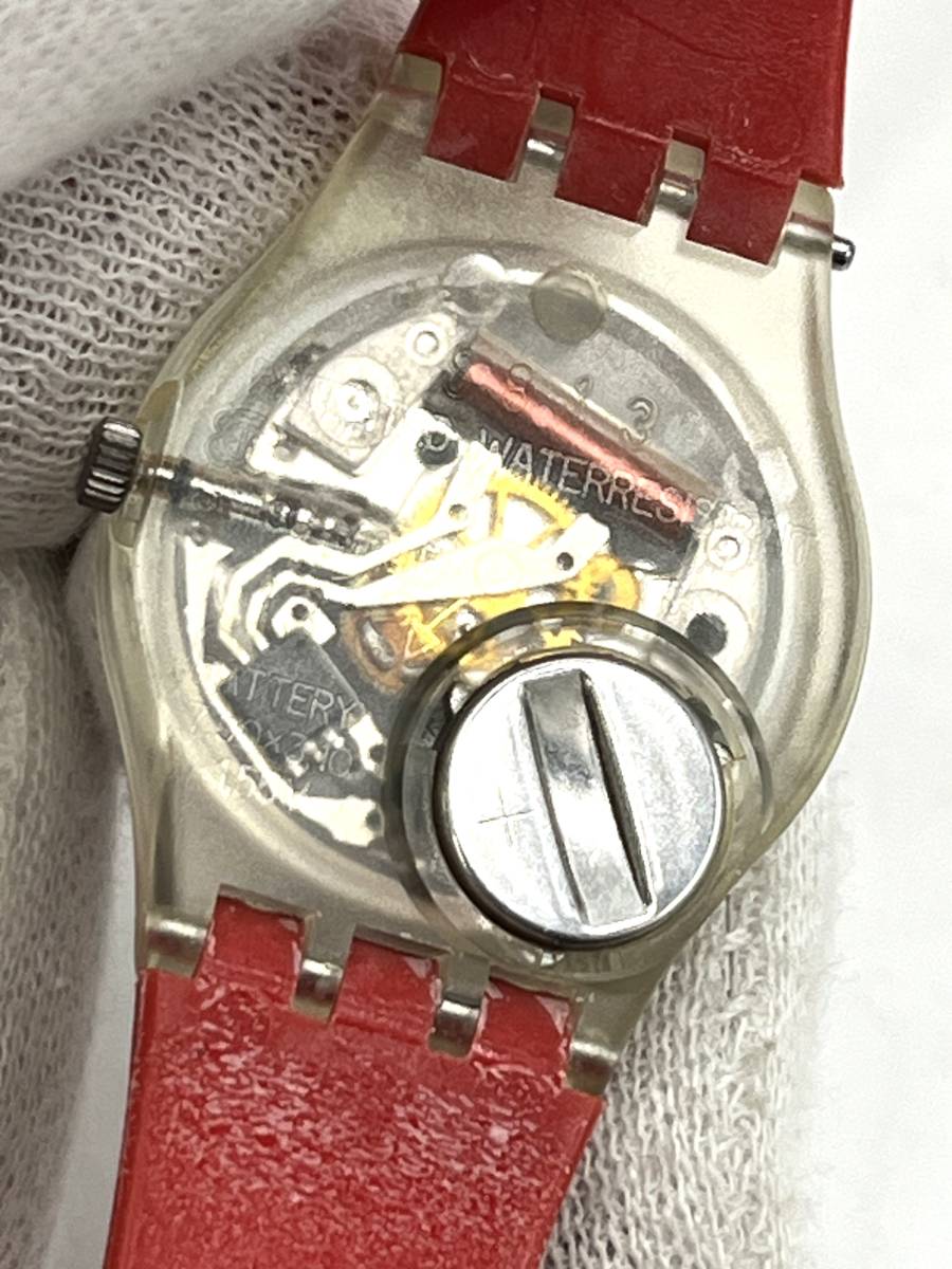 【電池切れ】Swatch スウォッチ S813 レディース クォーツ腕時計 青文字盤 ケース幅2.4 の画像2