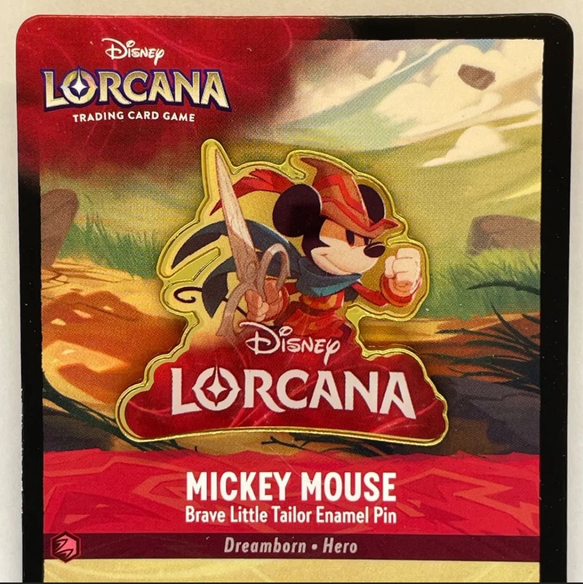 ディズニー ロルカナ ミッキーマウス ピンバッジ Lorcana Micky Mouse D23EXPO ロルカーナ