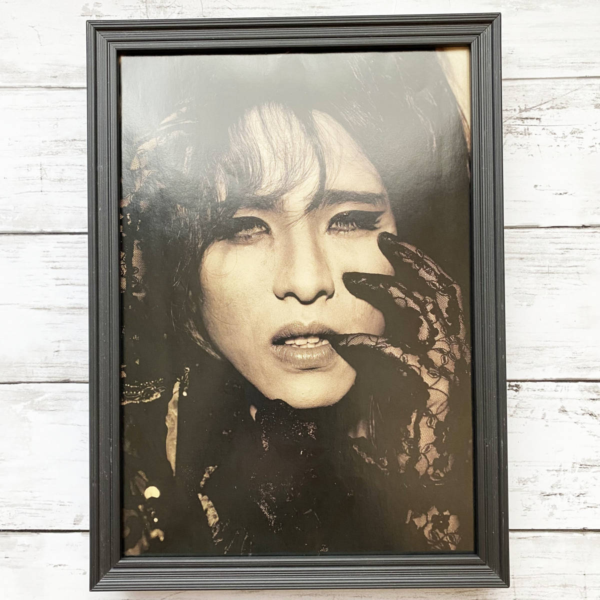 額装品◆YOSHIKI X JAPAN /90年代/ポスター風広告/A4サイズ額入り/アートフレーム　YR04-3_画像1