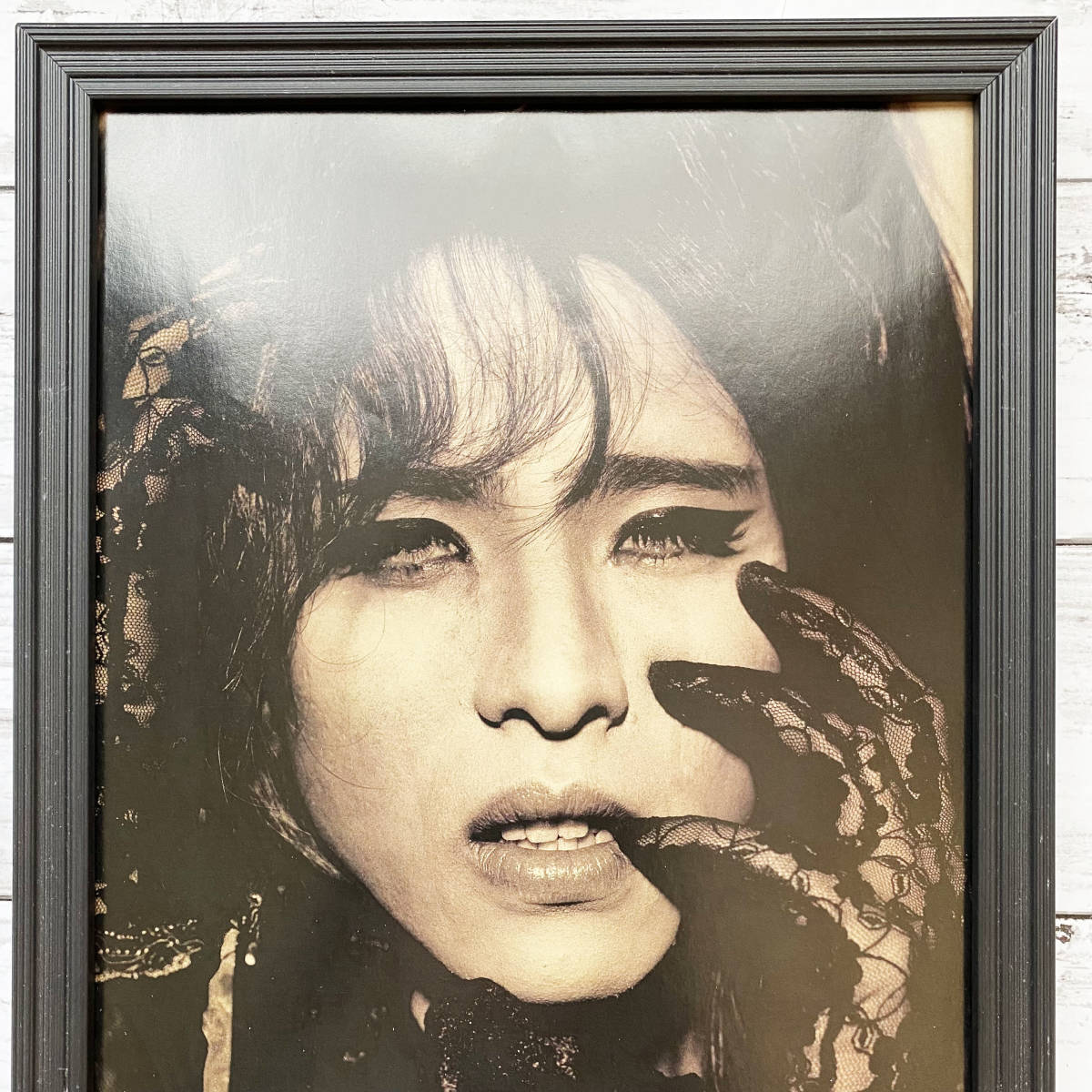 額装品◆YOSHIKI X JAPAN /90年代/ポスター風広告/A4サイズ額入り/アートフレーム　YR04-3_画像2