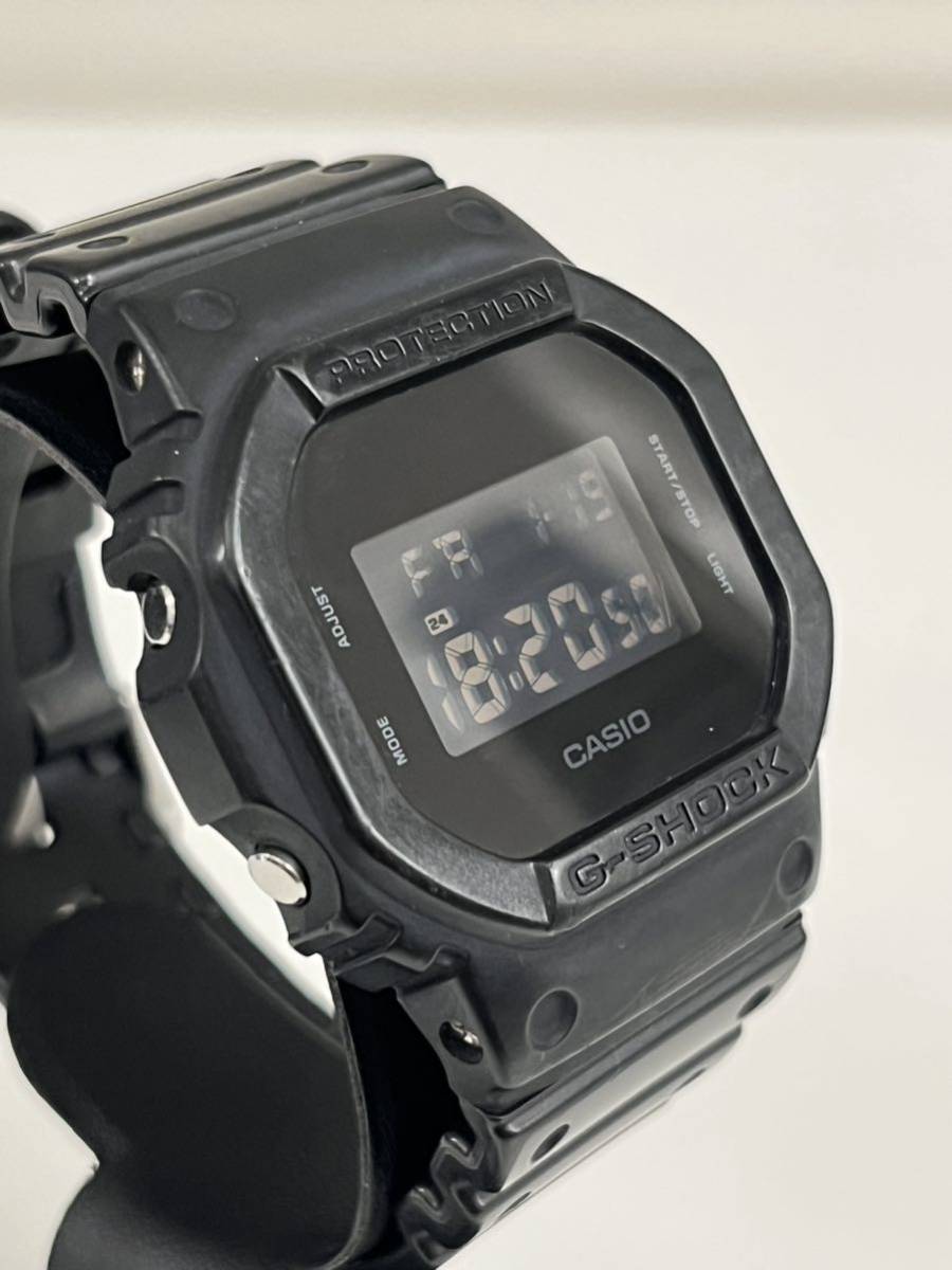 U0161/【中古品】CASIO カシオ G-SHOCK ジーショック DW-5600BB-1JF 5600 SERIES ソリッドカラーズ 腕時計 ブラック マット デジタル_画像4