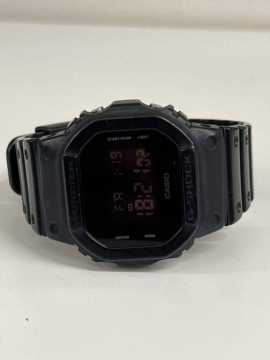 U0161/【中古品】CASIO カシオ G-SHOCK ジーショック DW-5600BB-1JF 5600 SERIES ソリッドカラーズ 腕時計 ブラック マット デジタル_画像5