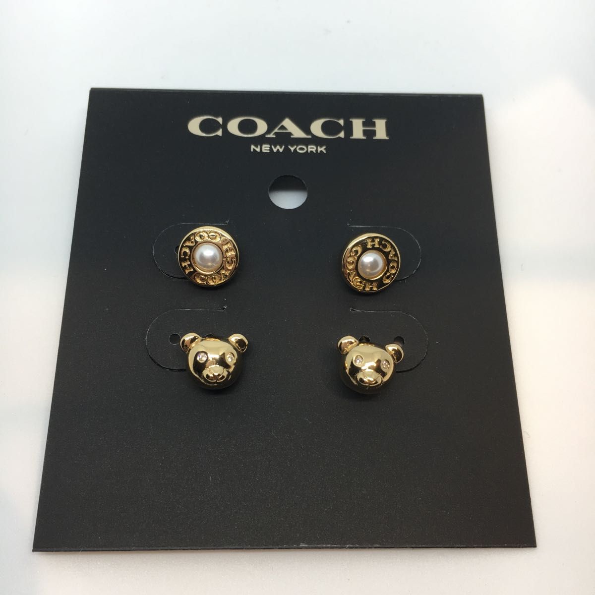 coach　くま　ネックレス＆ピアス