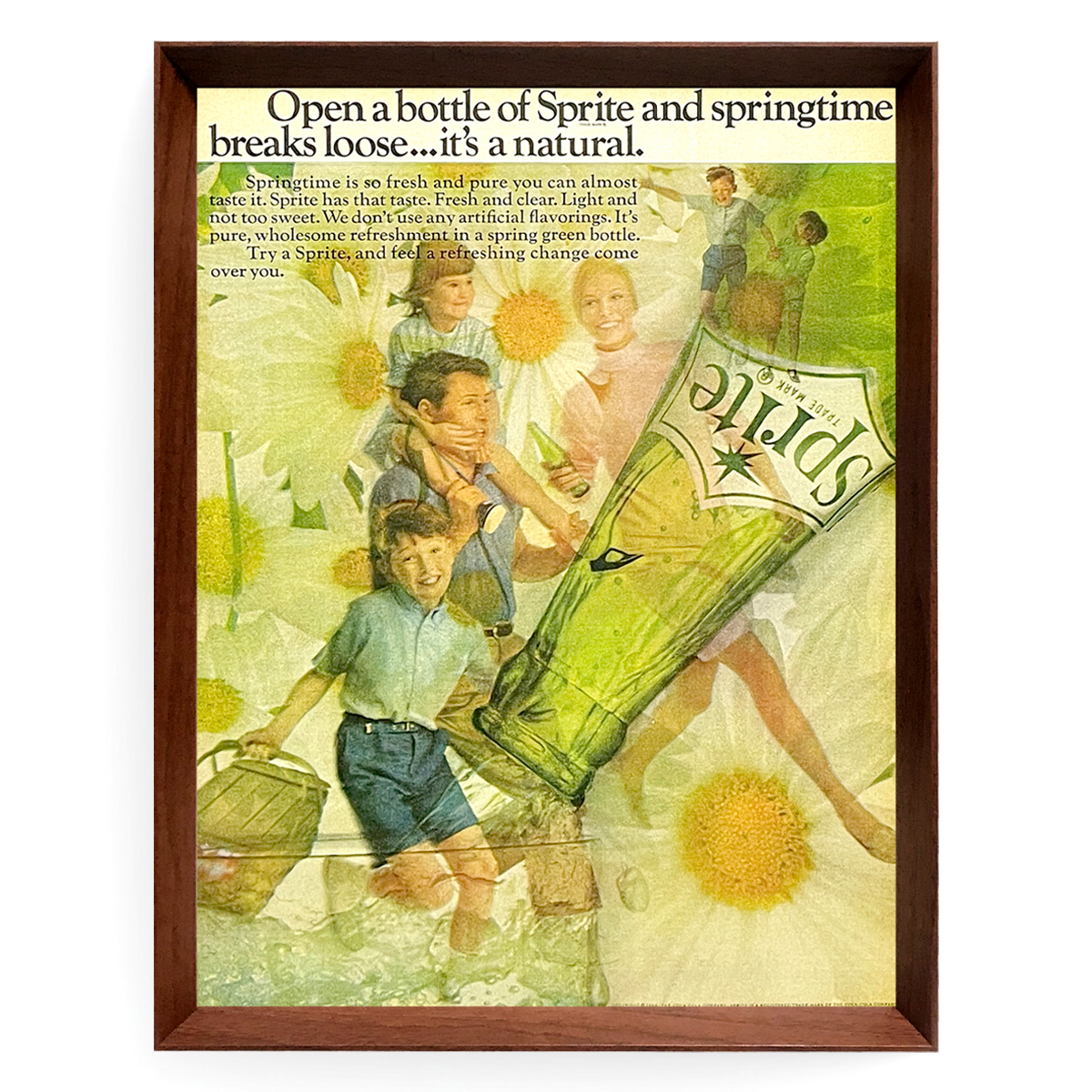 スプライト 広告 ポスター 1960年代 アメリカ ヴィンテージ 雑誌 【額付】_画像3