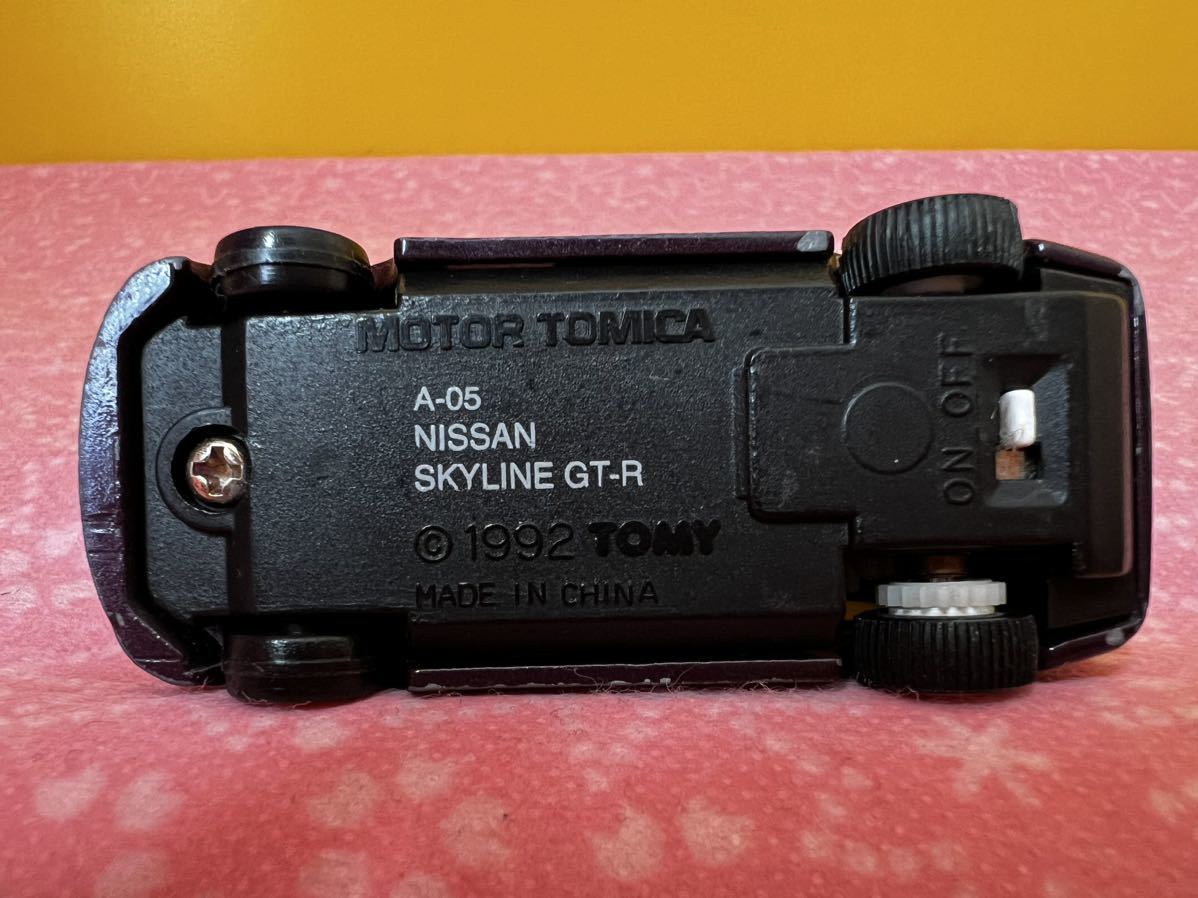 動作確認済 モータートミカ スカイライン GTR 日産 トミカ ミニカー TOMICA GT-R_画像8