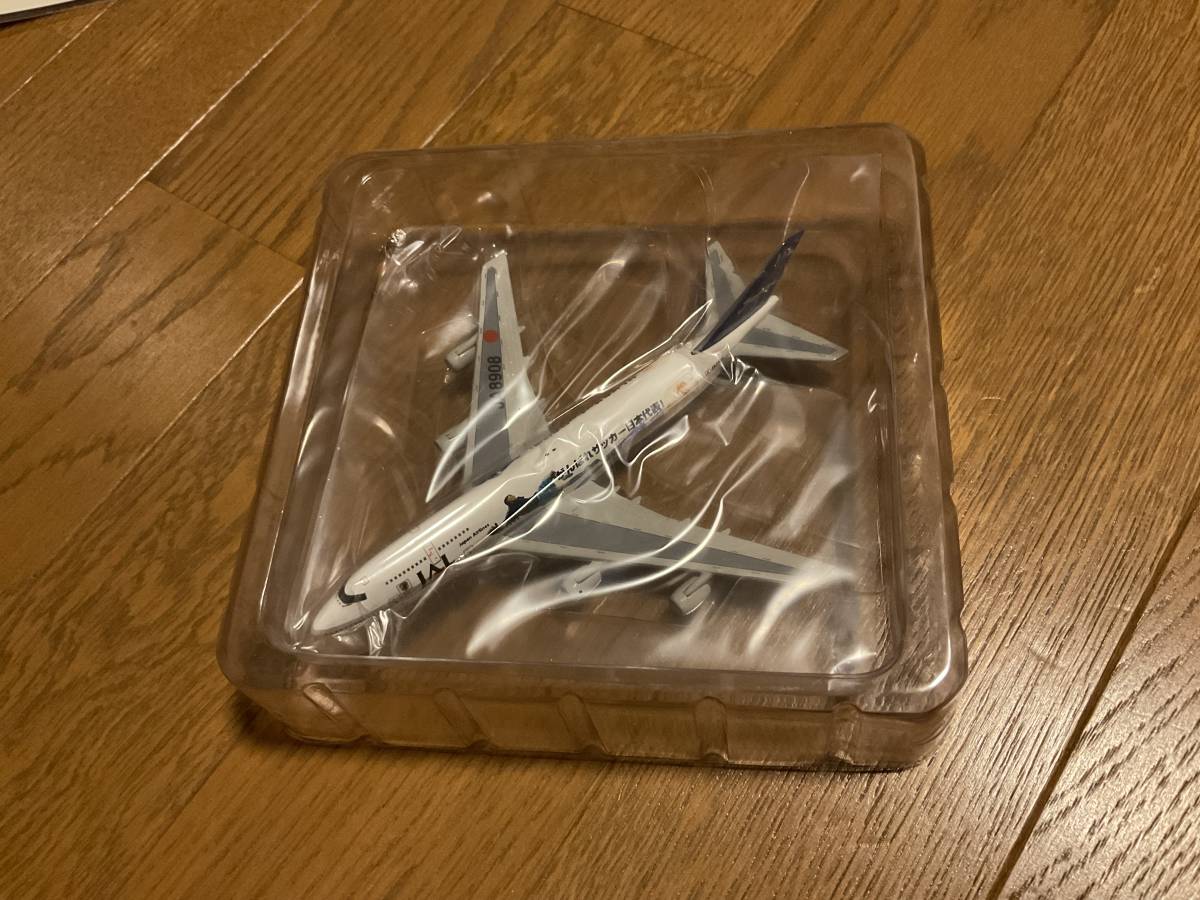 激レア◇JAL 2002日韓ワールドカップサッカー がんばれ日本代表／ボーイングB747-300◇1/500◇ダイキャスト航空機／シリアル番号付_画像4