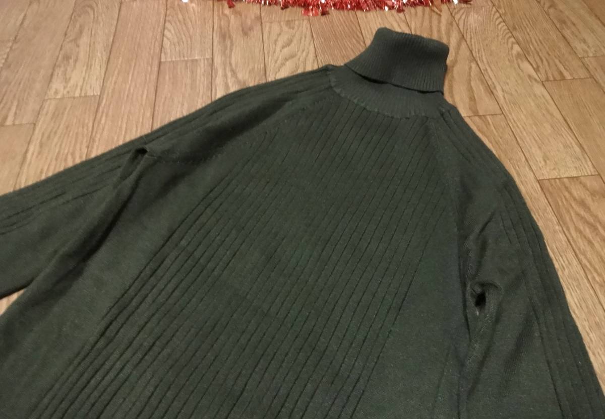 【ZARA KNIT】カーキ長袖タートルネックセーターS★ザラ★新品♪_画像2