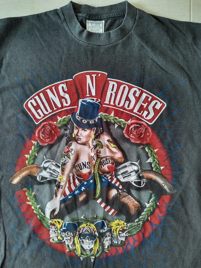 今が買い［ XL ］「 Guns N' Roses ガンズアンドローゼズ バンド ビンテージスタイル プリントTシャツ (*BIO) 」新品の画像3