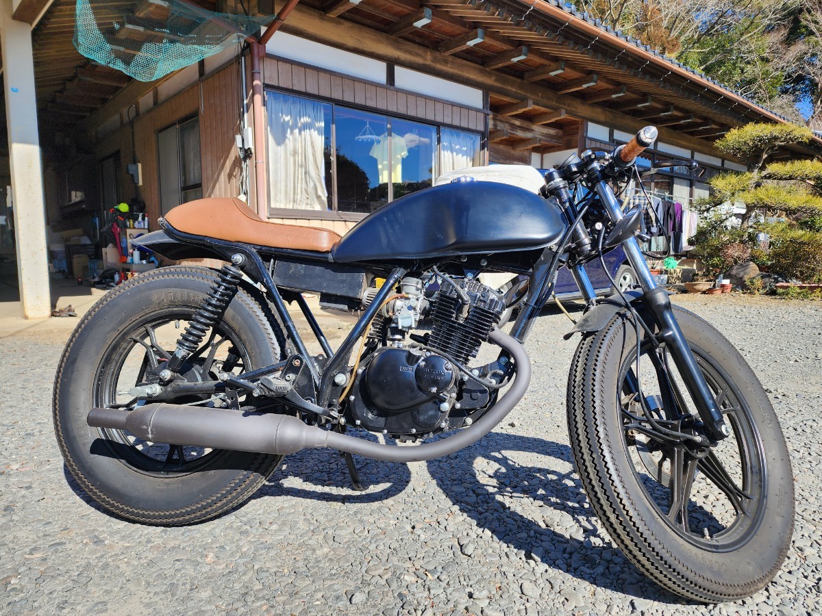 スズキ GN125H ショップカスタム 【動画あり】フルカスタム カフェレーサー ワンオフ 特注_画像4