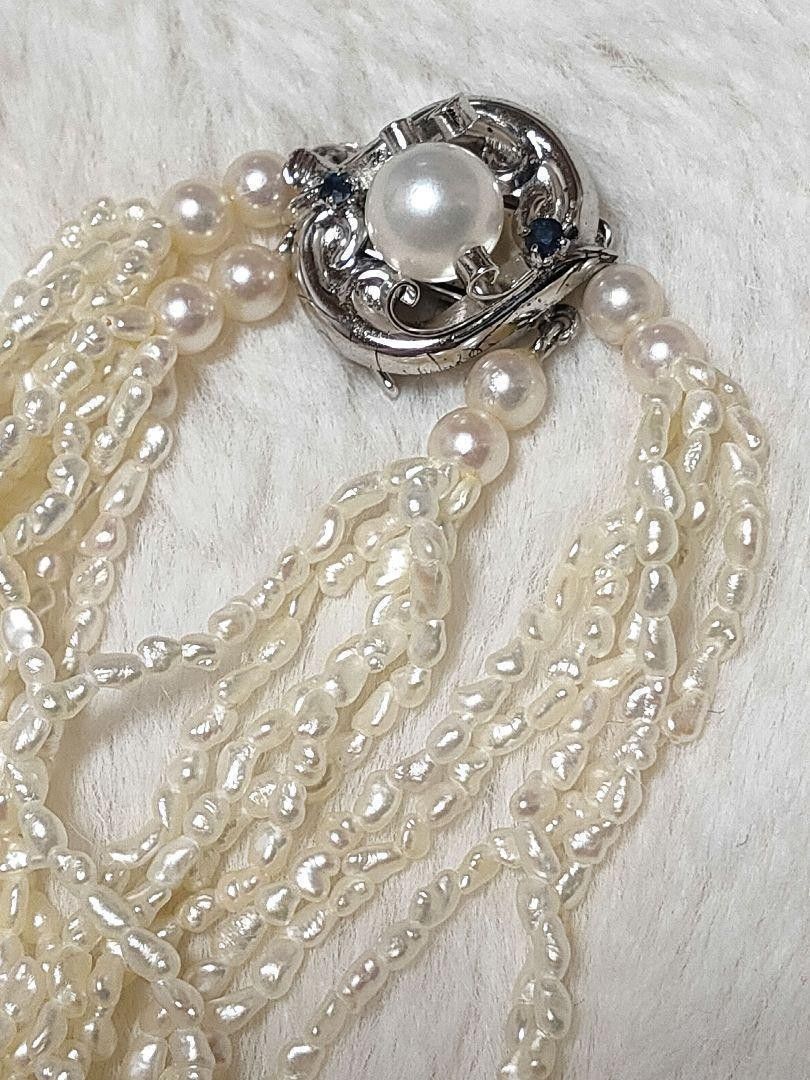 美品 10連 砂ケシパール あこや 極小 SILVER ケース付き 芥子 美品 10連 砂ケシパール あこや 極小 SILVER ケース付き 芥子