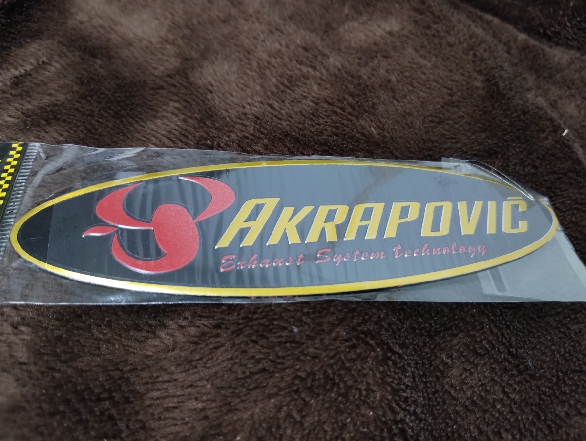 AKRAPOVIC アクラポビッチ 耐熱アルミステッカー　マフラーステッカー　バイクステッカー　デカール　アクラ　レーシング RACING_画像2
