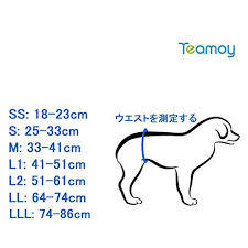 Teamoy middle ~ large dog L1 size waist around 47. rom and rear (before and after) manner belt animal unused 