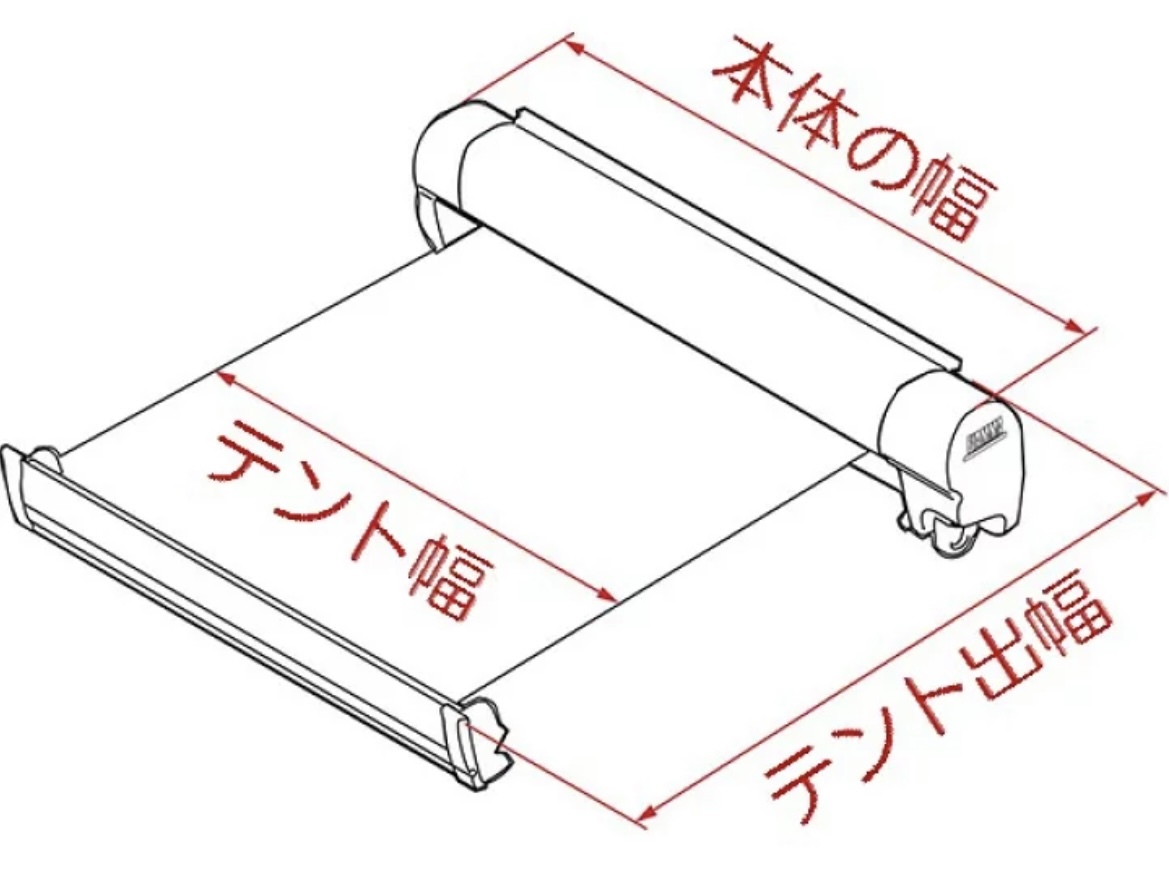 新品未使用 FIAMMA サイドオーニング2.6M_画像2