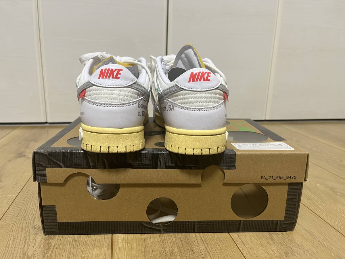 OFF-WHITE NIKE DUNK LOW 1 OF 50 "WHITE 1"_画像3