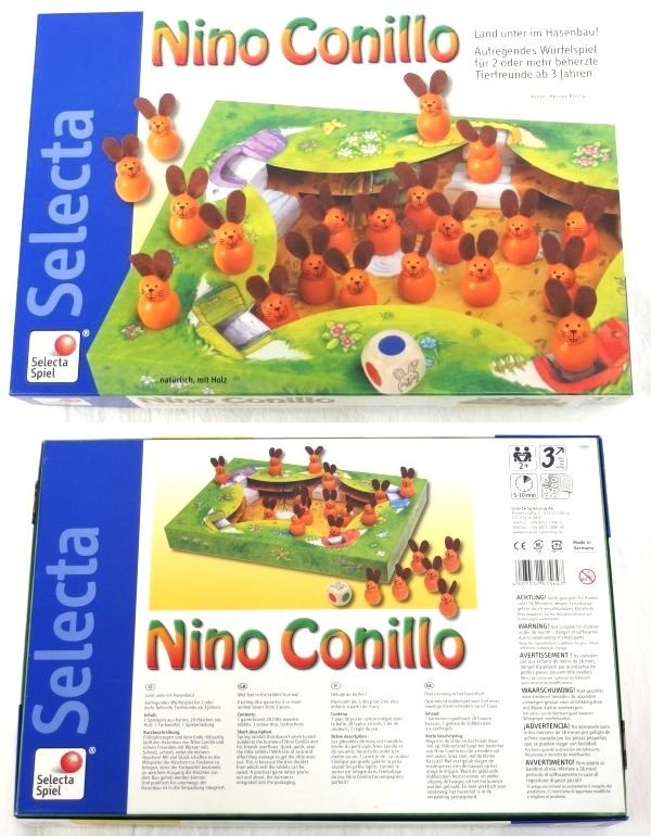 SELECTASPIEL　NINOCONILLO　ウサギ 木製おもちゃ ボードゲーム すごろく系/80サイズ_画像5