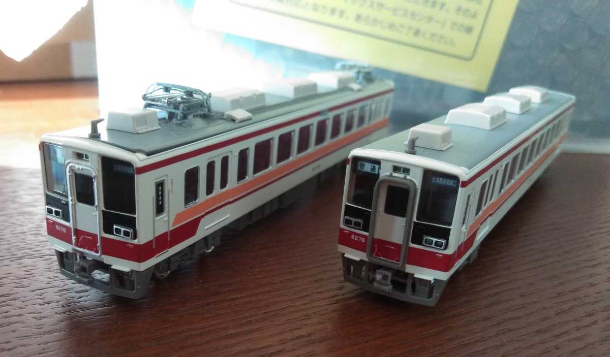 ◆Nゲージ　GMグリーンマックス製完成品　東武鉄道6050 新造車（2パンタグラフ車）増結用2両セット（T車）_画像1