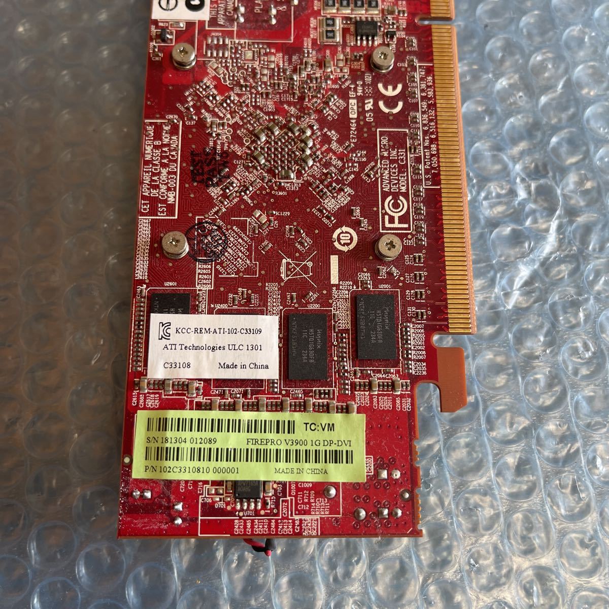 (17-114)中古品 AMD FirePro GRAPHICS V3900 1GB グラフィックボード_画像4