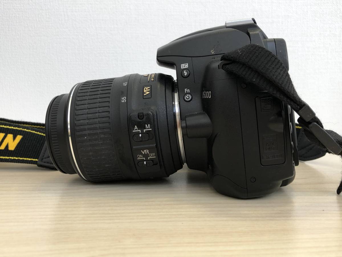 《5916》Nikon ニコン 一眼レフ デジタルカメラ D5000 ・ NIKKOR AF-S DX 18-55㎜ 1:3.5-5.6G VR / DX SWM VR ED IF ∞-1.1m/3.61 FT_画像3