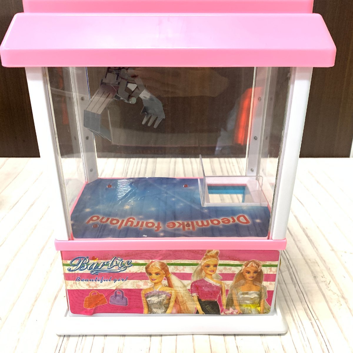 s001 A5 保管品 通電可 卓上 UFOキャッチャー クレーンゲーム 海外製 バービー人形柄 家庭用 玩具 電池式 Dreamlike fairylandの画像3