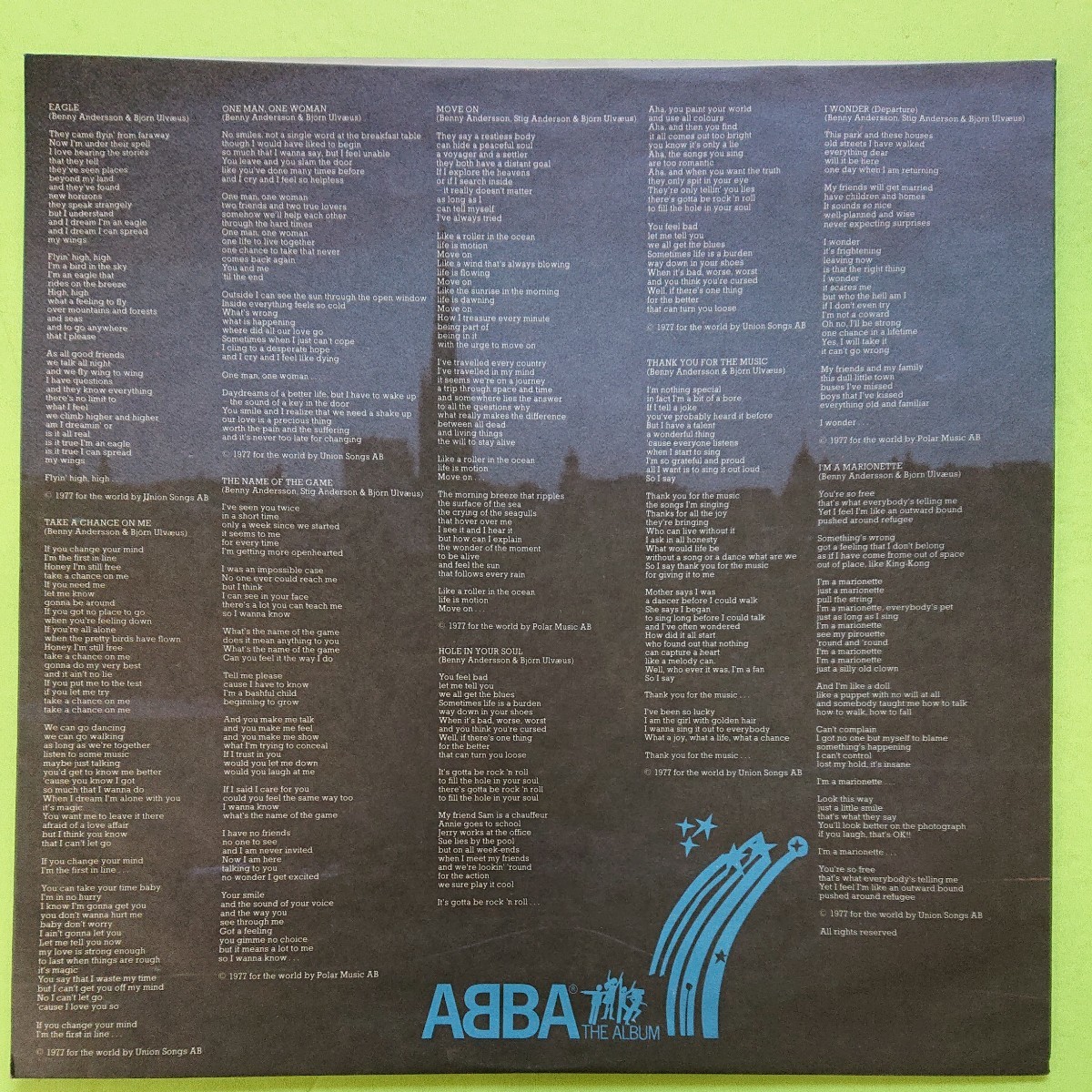 LP /ABBA (THE ALBUM)*5 point and more together ( postage 0 jpy ) free *