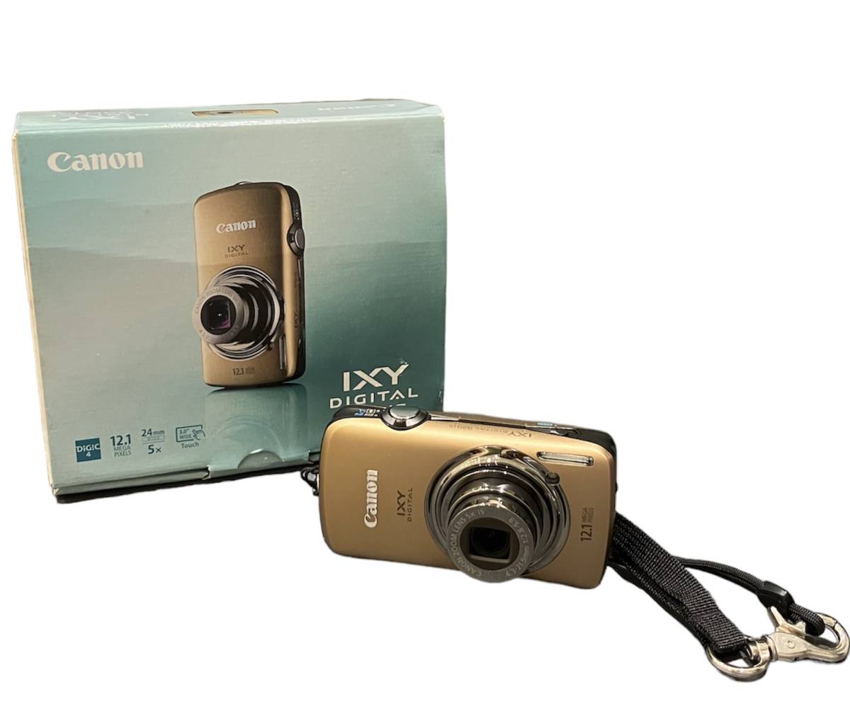 【え沖】 ☆ Canon IXY 930 IS ブラウン 4.3-21.5mm デジタルカメラ デジカメ コンパクト 付属品付き 通電OK MDZ01MNB33_画像1