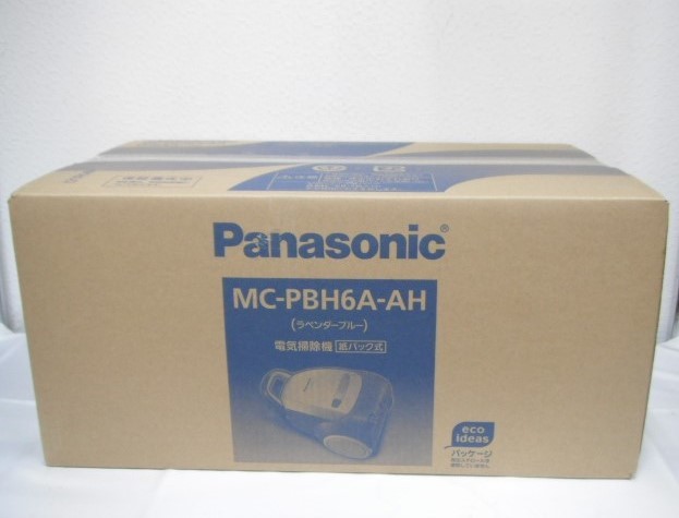 1/未使用品 パナソニック 紙パック式 電気掃除機 MC-PBH6A-AH