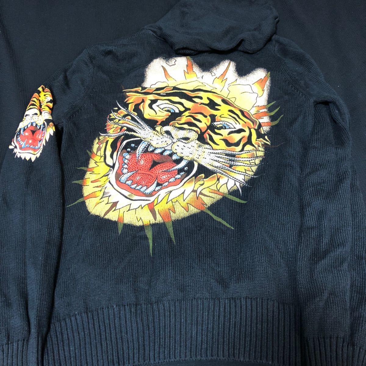 ed hardy エドハーディー　クリスチャン　オードジェー　コットン　セーター　M 送料無料_画像4