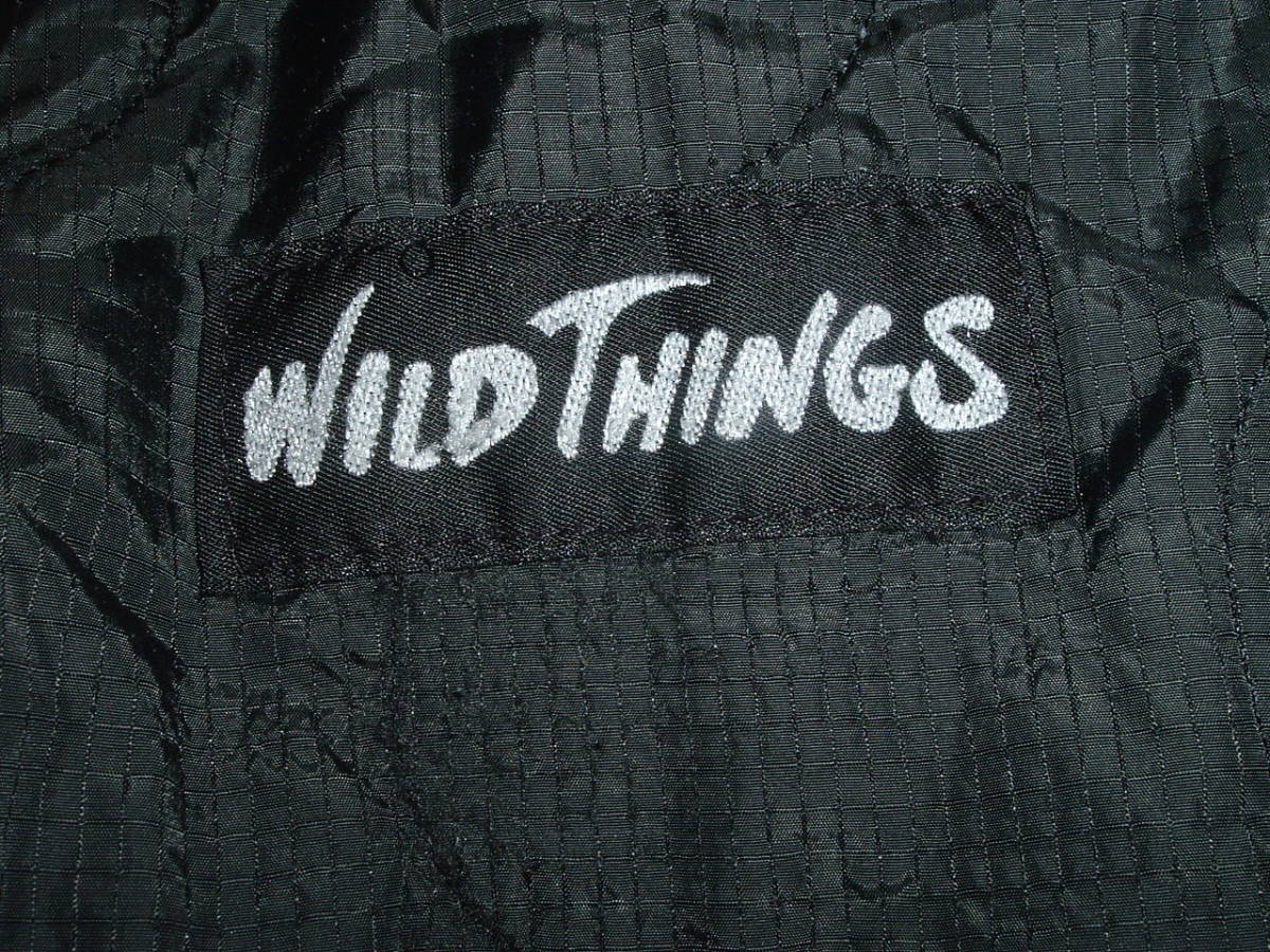 ★WILDTHINGS ワイルドシングス プリマロフト 中綿★MADE IN USA アメリカ製 リバーシブル　黒/青　M★訳あり　激安！お買い得！_画像7