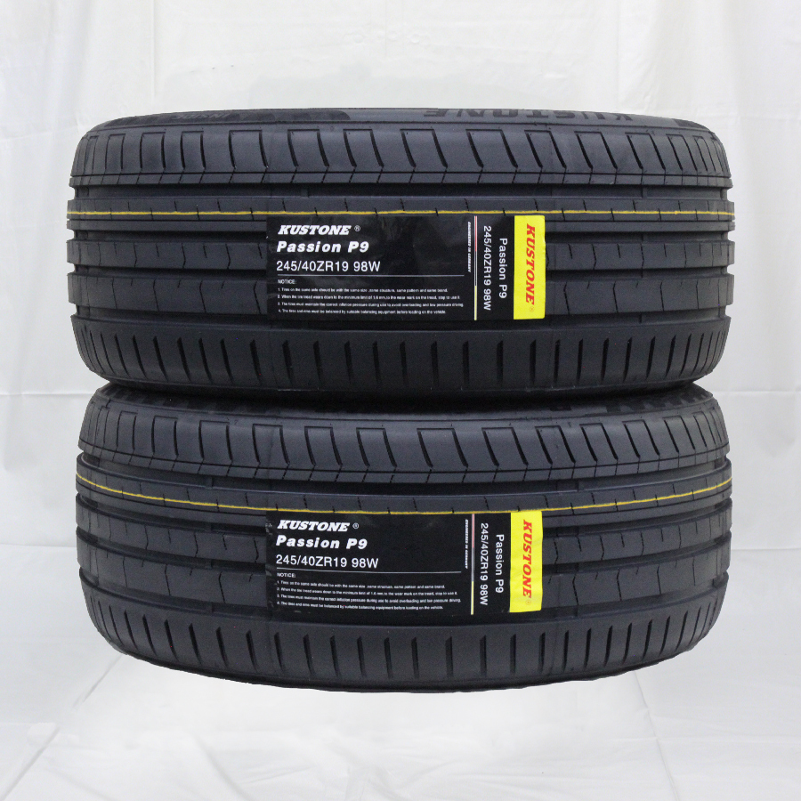 245/40R19 98W XL KUSTONE PASSION P9 24年製 送料無料 2本税込 \15,600 より 1_画像1